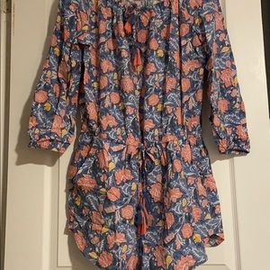 Ann Taylor Blue/pink romper